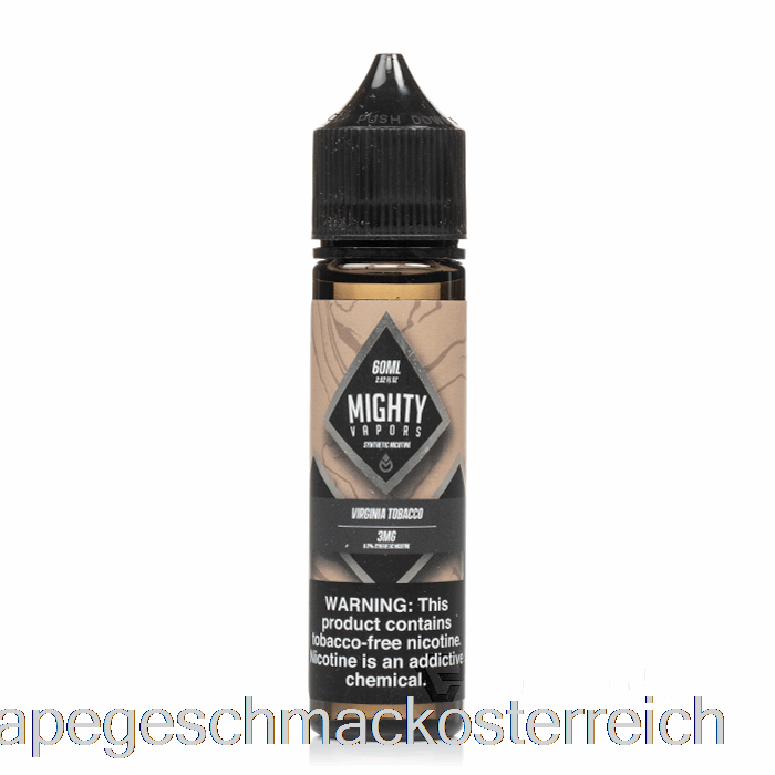 Virginia-Tabak – Mächtige Dämpfe – 60 Ml, 3 Mg Vape-Geschmack